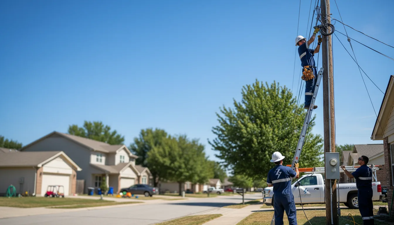 Residential electrician providing installation services in New Berlin, WI